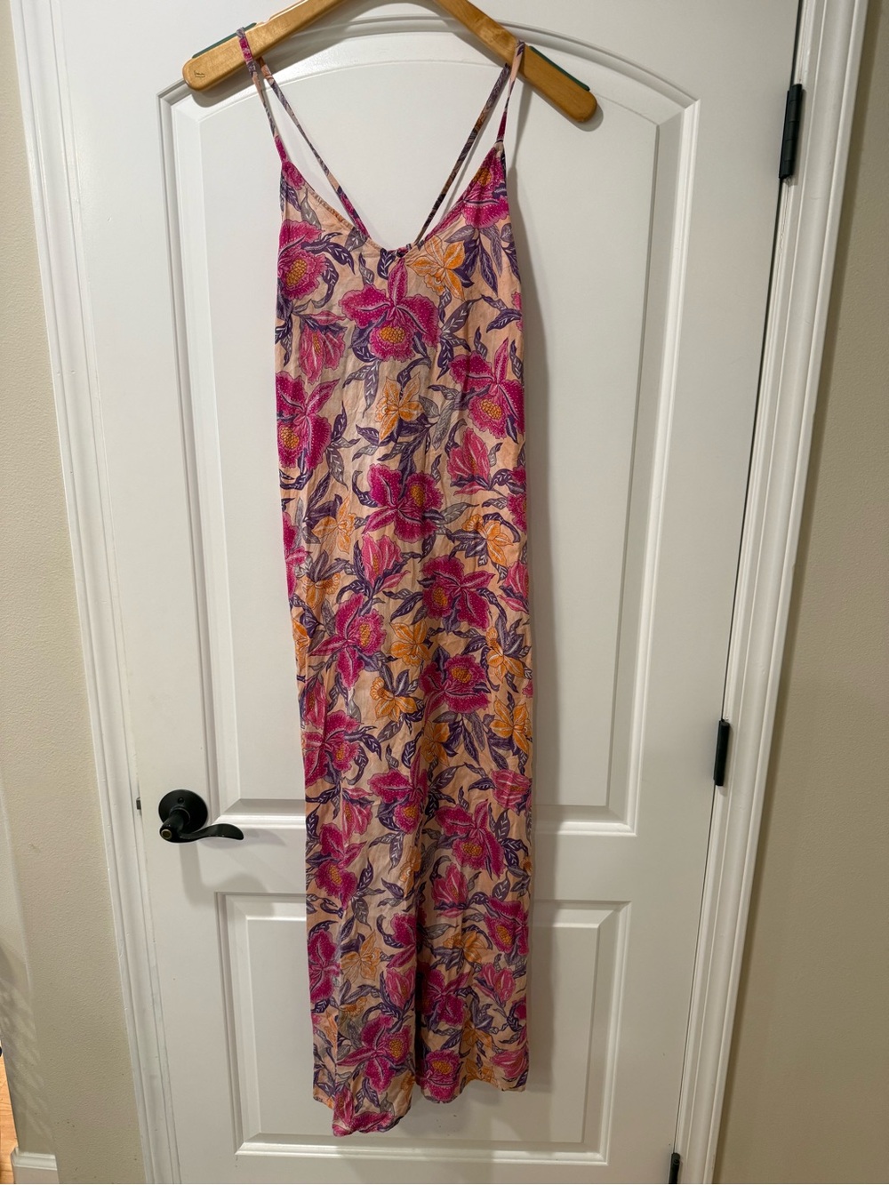 Old Navy Floral Slip Jumpsuit - Pink & Orange